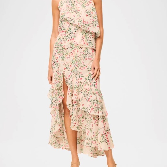 Misa Ilysa Midi Dress Spring Ditsy size L - Picture 2 of 4